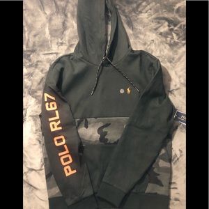 Polo Ralph Lauren Camo Stripe Double Knit Hoodie